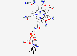 Two-dimensional chemical structure of 32-Carboxycyanocobalamin, CAS 121483-62-3