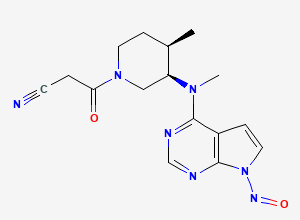 Two-dimensional chemical structure of N-Nitroso Tofacitinib