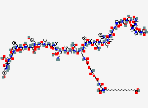 Two-dimensional chemical structure of D-Gln19-Tirzepatide