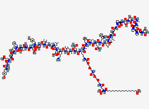 Two-dimensional chemical structure of D-Gln24-Tirzepatide