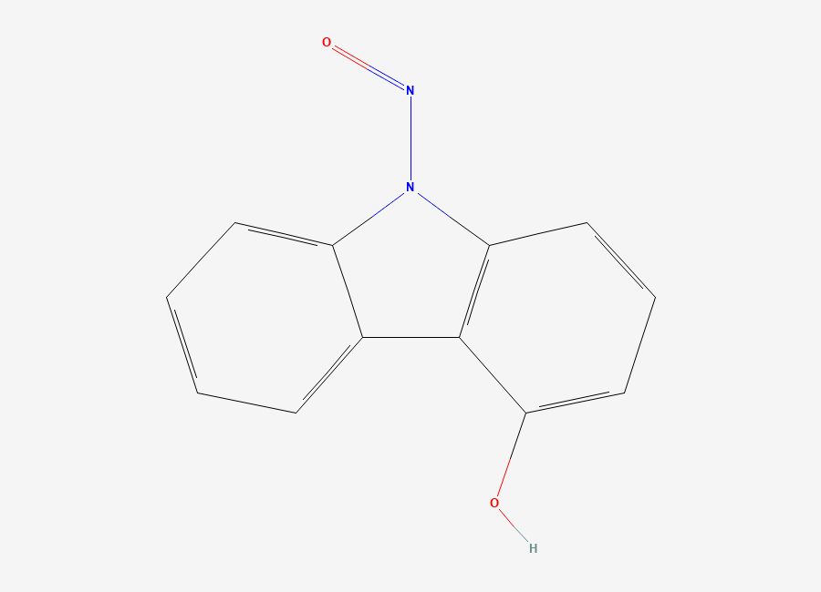 Two-dimensional chemical structure of N-Nitroso-4-Hydroxy Carbazole Carvedilol