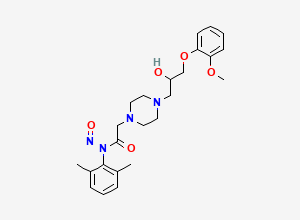 Two-dimensional chemical structure of N-Nitroso-Ranolazine