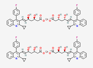Two-dimensional chemical structure of Pitavastatin Calcium Impurity 100