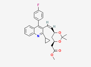 Two-dimensional chemical structure of Pitavastatin Impurity 107