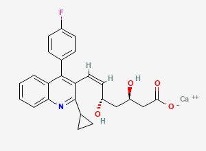 Two-dimensional chemical structure of Pitavastatin Impurity 35
