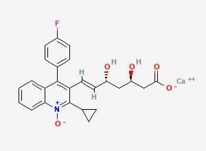 Two-dimensional chemical structure of Pitavastatin Impurity 44