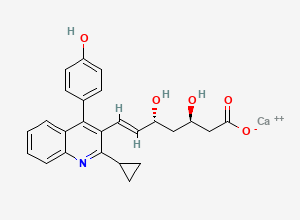 Two-dimensional chemical structure of Pitavastatin Impurity 45
