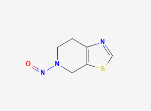 Two-dimensional chemical structure of 5-Nitroso-4,5,6,7-tetrahydrothiazolo[5,4-c]pyridine