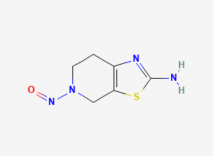 Two-dimensional chemical structure of 5-Nitroso-4,5,6,7-tetrahydrothiazolo[5,4-c]pyridin-2-amine
