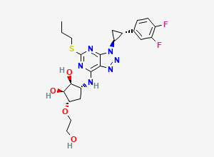 Two-dimensional chemical structure of Ticagrelor S,R-cyclopropyl Isomer