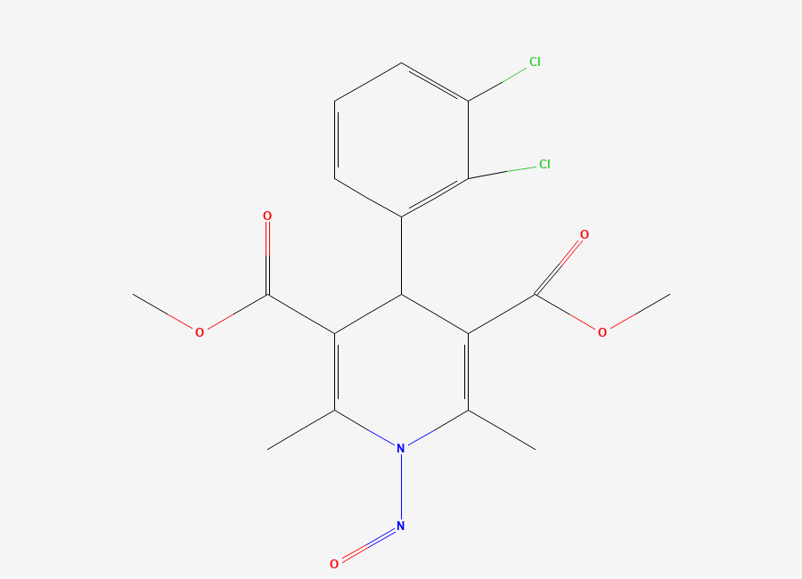 Two-dimensional chemical structure of N-Nitroso-Felodipine EP Impurity B