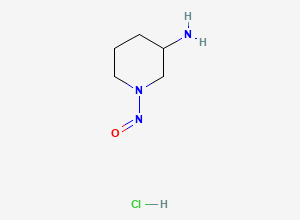 Two-dimensional chemical structure of N-Nitroso-3-Aminopiperidine (HCl Salt)