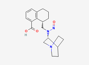 Two-dimensional chemical structure of N-Nitroso Palonosetron Acid