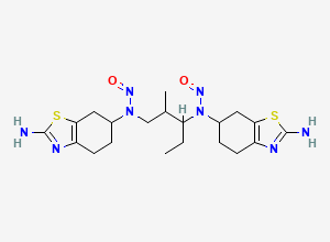 Two-dimensional chemical structure of Pramipexole Nitroso Impurity 5