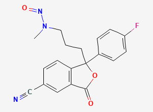Two-dimensional chemical structure of Nitroso Escitalopram EP Impurity C