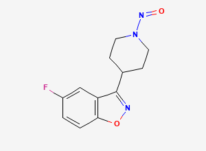 Two-dimensional chemical structure of Nitroso Fluoro PBI Impurity