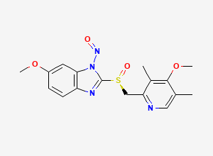 Two-dimensional chemical structure of N-NitrosoEsomeprazole