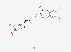 Two-dimensional chemical structure of Ivabradine Impurity 21 (HCl Salt)