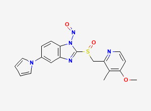 Two-dimensional chemical structure of Ilaprazole Nitroso Impurity