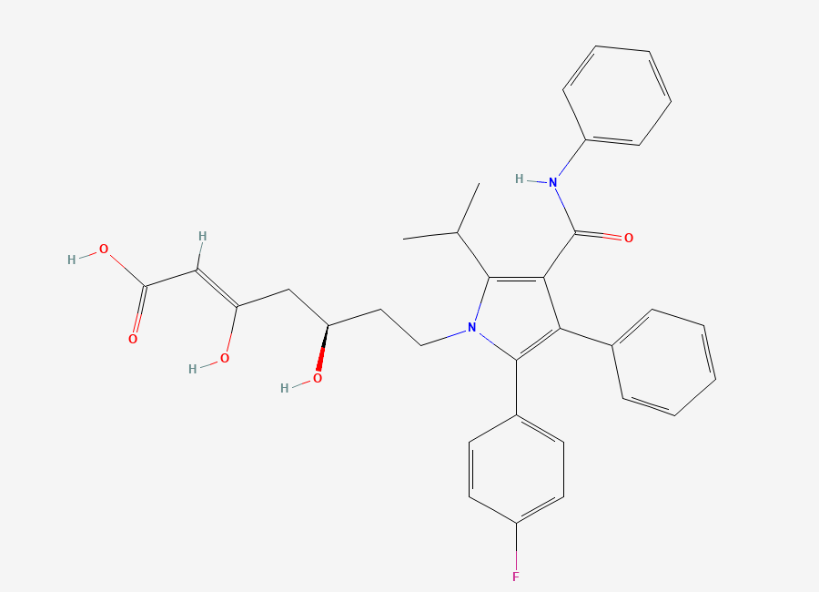 Two-dimensional chemical structure of Atorvastatin Impurity 100