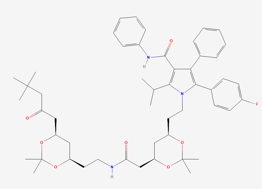 Two-dimensional chemical structure of Atorvastatin Impurity 40