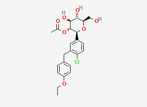 Two-dimensional chemical structure of Dapagliflozin Impurity 68