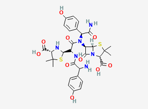 Two-dimensional chemical structure of Amoxicillin EP Impurity J, CAS 73590-06-4