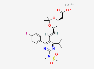 Two-dimensional chemical structure of Rosuvastatin Impurity 54 (Ca Salt)