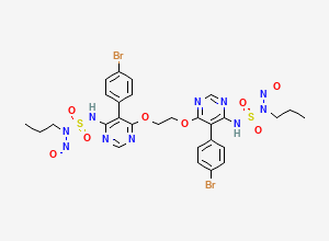 Two-dimensional chemical structure of N-Nitroso Macitentan Dimer Impurity