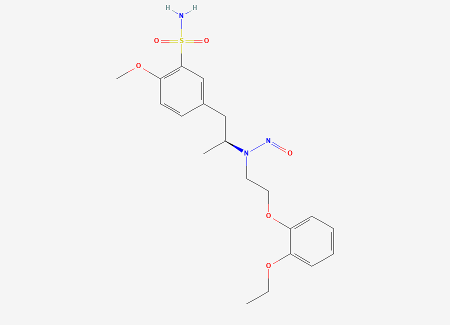 Two-dimensional chemical structure of N-Nitroso (S)Tamsulosin