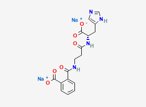 Two-dimensional chemical structure of Carnosine Impurity 3 (2Na Salt)
