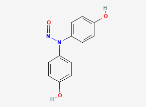 Two-dimensional chemical structure of N-Nitroso Paracetamol EP Impurity M