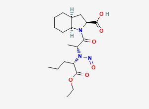 Two-dimensional chemical structure of N-Nitroso Perindopril EP Impurity P