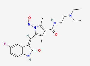 Two-dimensional chemical structure of N-Nitroso Sunitinib