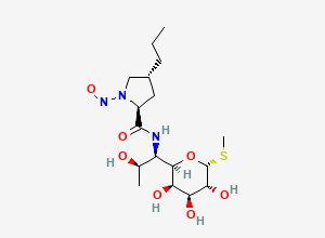 Two-dimensional chemical structure of N-Demethyl N-Nitroso Lincomycin