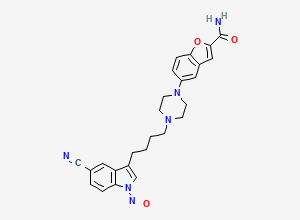Two-dimensional chemical structure of N-Nitroso Vilazodone
