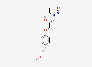 Two-dimensional chemical structure of N-Nitroso Metoprolol Related Compound A
