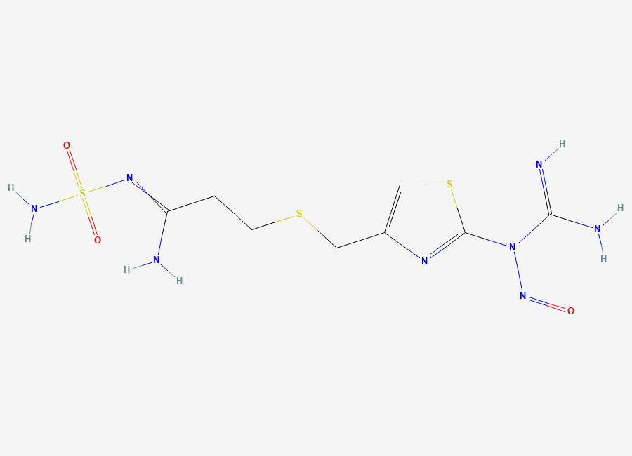 Two-dimensional chemical structure of N-Nitroso Famotidine 1