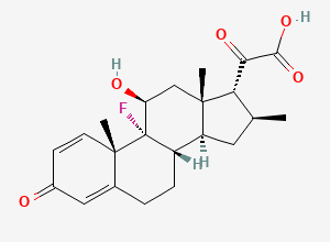 Two-dimensional chemical structure of Betamethasone Impurity 2, CAS 1257544-85-6