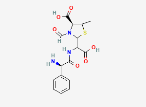 Two-dimensional chemical structure of N-Formyl Ampicilloic Acid