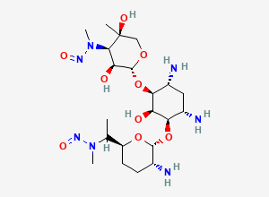 Two-dimensional chemical structure of N-Nitroso Gentamicin-2