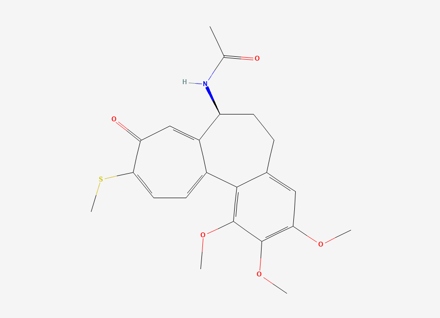 Two-dimensional chemical structure of Thiocolchicine, CAS 2730-71-4