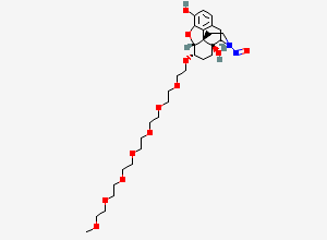 Two-dimensional chemical structure of Naloxegol Nitroso Impurity 1
