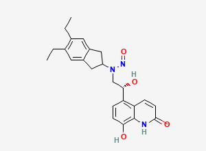 Two-dimensional chemical structure of N-Nitroso Indacaterol