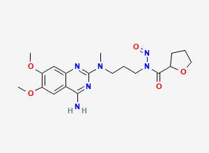 Two-dimensional chemical structure of N-Nitroso Alfuzosin