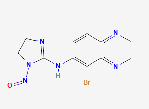 Two-dimensional chemical structure of Brimonidine Nitroso Impurity