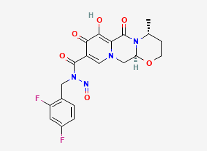 Two-dimensional chemical structure of N-Nitroso Dolutegravir