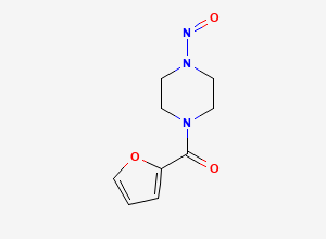 Two-dimensional chemical structure of N-Nitroso Prazosin EP Impurity D