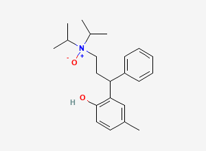 Two-dimensional chemical structure of Tolterodine EP Impurity G /Tolterodine N-oxide/ (R)-Tolterodine N-Oxide, CAS 1554029-91-2