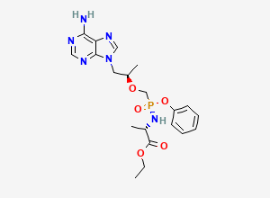 Two-dimensional chemical structure of Tenofovir Impurity 21, CAS 390409-48-0